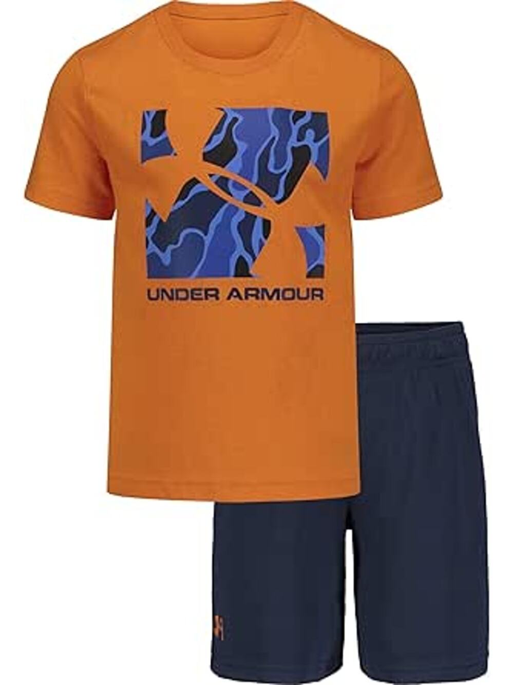 NWT Under Armour Boys UA 2 Piece Shorts Set Set sz 4